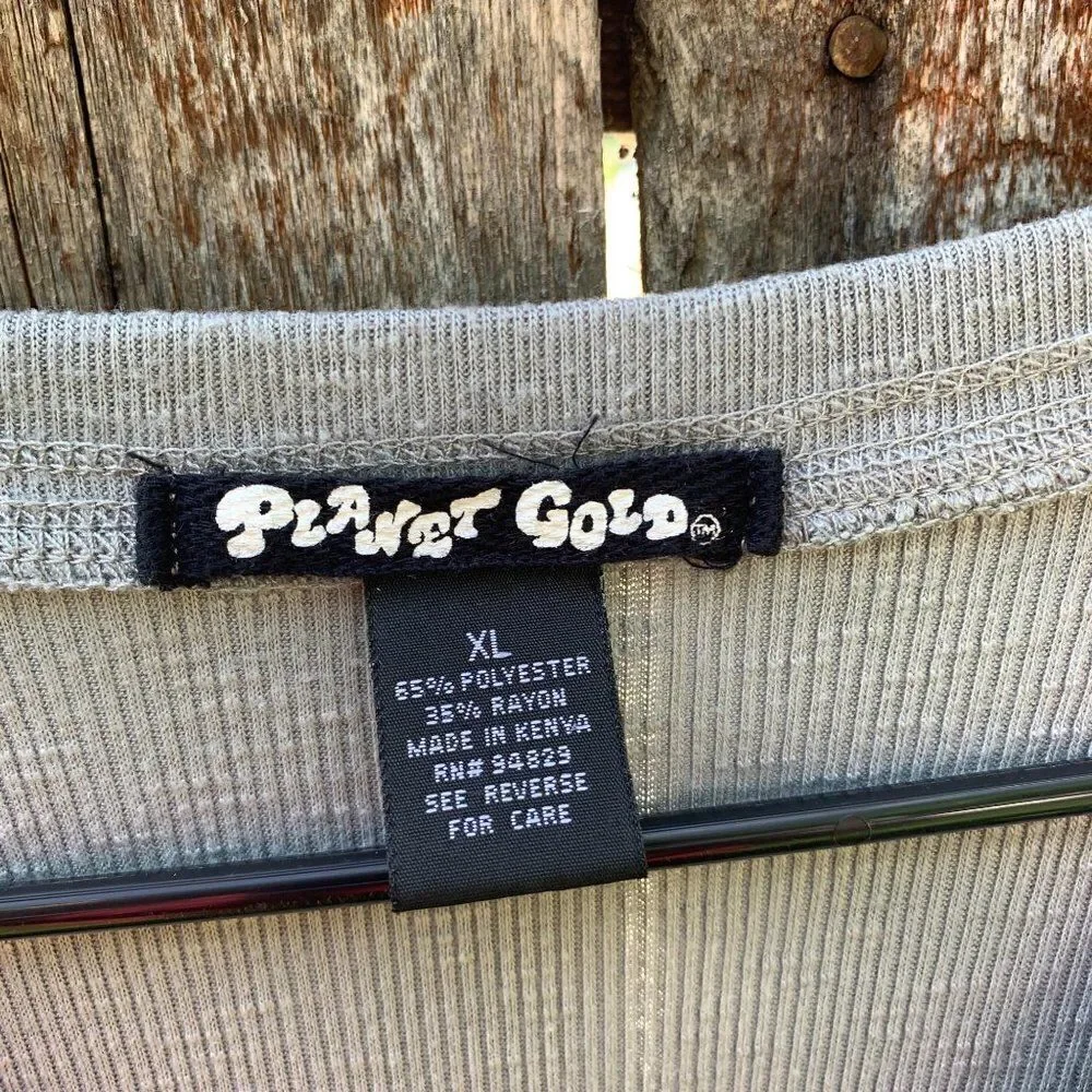 Planet Gold short sleeve fitted long sweater type